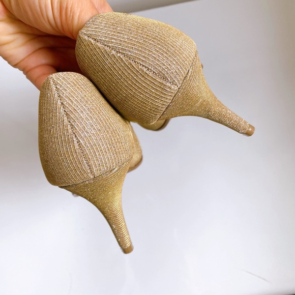 🌟 GRACELAND GOLD SILVER SPARKLE POINTED TOE HIGH HEELS! - Picture 8 of 15